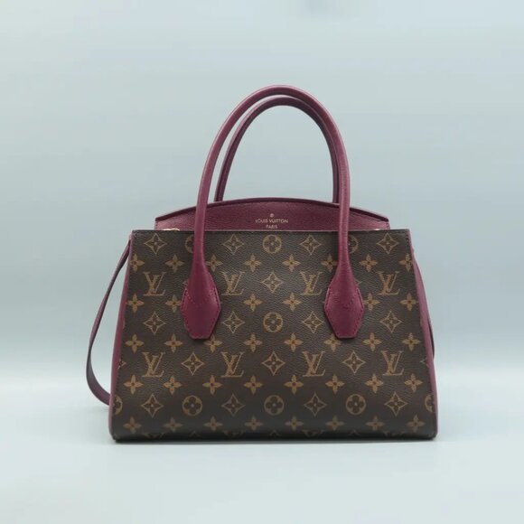 100% Authentic Louis Vuitton Florine Brown&Purple Monogram Canvas Satchel - Picture 2 of 12